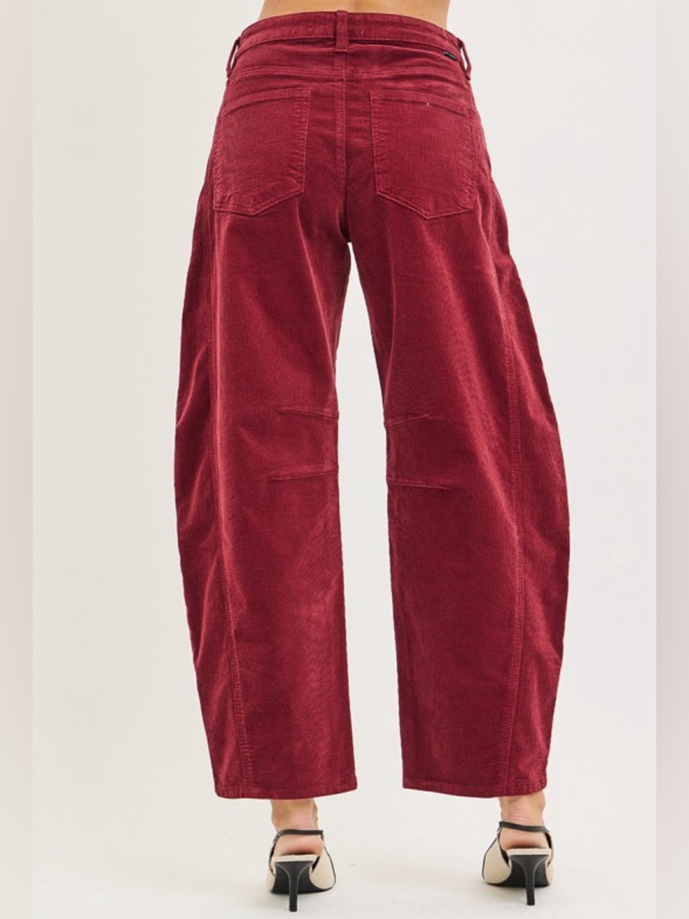 020- Risen Slouchy Ankle Barrel Corduroy Pants - Size 32 - Picture 4 of 4